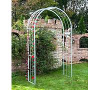 Arco di rose zincato massiccio 140 cm arco per cancello 96519 resistente alle...