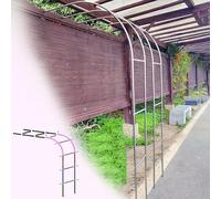 Arco di supporto per fiori in acciaio inossidabile, 120 cm, traliccio da giardino in metallo, resistente, per rose rampicanti, supporto decorativo per piante da esterno con base