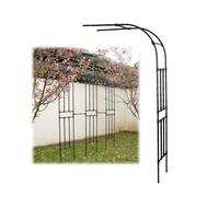 Arco di supporto per piante rampicanti in metallo, resistente alle intemperie, semispergolato, facile da montare, 90 cm di larghezza x 240 cm di altezza, perfetto per la decorazione del giardino e la