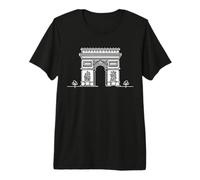 Arco di Trionfo Linework Parigi Maglietta Premium