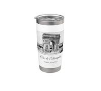 Arco di Trionfo Parigi Francia Souvenir Famiglia Bambini Uomini Donne Bicchiere termico in acciaio inox doppia parete