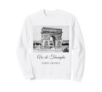 Arco di Trionfo Parigi Francia Souvenir Famiglia Bambini Uomini Donne Felpa