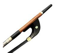 Arco di violino 1 Pz Professione Palissandro Brasiliano 3/4 Contrabbasso Verticale Arco Per Violino Tumulo D'argento Crine Di Cavallo(Black)