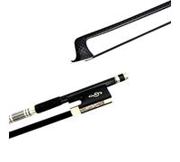 Arco di violino 1pcs Golk Silk Incept Brid Fibra Di Carbonio 4/4 Violino, White Hosehair Black Equenzale (Color : Style 3)