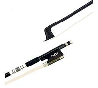 Arco di violino 1pcs Golk Silk Incept Brid Fibra Di Carbonio 4/4 Violino, White Hosehair Black Equenzale (Color : Style 2)