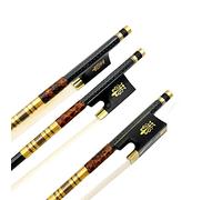 Arco di violino 3 Pezzi Di Violino In Fibra Di Carbonio 4/4 Capelli Dritti Abalone Ebano Rana