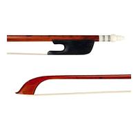 Arco di violino 4/4 Dimensioni Violino Prua Snakewood Brow Ebano Rana Bianca Peli Di Cavalli Da Cavallo Con Fiume Fiocchi.