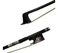 Arco di violino 5pcs Nuovo 4/4 Black Carbon Fibre Violin Bow 4/4 Violina Bow Nickel Silver Ebony Frog Spedizione Gratuita