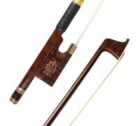 arco di violino Arco Per Violino 4/4 Con Gambo In Legno Serpentino Intarsiato Con Motivo A Risposta Rapida, Grado Di Prestazione Professionale
