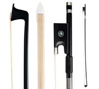 Arco di violino Arco Per Violino Professionale In Fibra Di Carbonio Full Size Rana In Ebano 4/4 3/4 1/2 1/4 1/8 Con Protezione Del Tubo PVC(1-8)