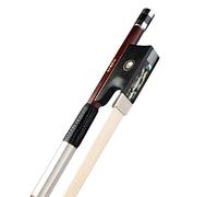 Arco di violino Bow Di Legno Brasiliano Rotondo Bianco Mongolia Horsehair Ebano Frog Bow