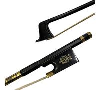 Arco di violino Nuovo Fibra Di Violino In Fibra Di Carbonio Nero 4/4, Parti Di Violino Professionali Per Capelli Bianchi