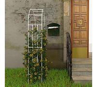 Arco for rose in metallo for piante rampicanti, mezzo arco resistente alle intemperie con traliccio di supporto for rose e viticci, decorazione da giardino indipendente e antiruggine for matrimoni, te