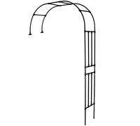 Arco for rose in metallo for piante rampicanti, mezzo arco resistente alle intemperie con traliccio di supporto for rose e viticci, decorazione da giardino indipendente e antiruggine for matrimoni, te
