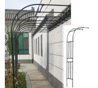 Arco Giardino Per Glicine Semiarco Arco Per Rose 60x240cm Arco Per Piante Rampicanti Traliccio Per Rose 90x240cm 240x240cm Bianco Nero Resistente Alle Intemperie(Bianca,150x240cm/4.9x7.9ft)