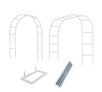 Arco Giardino Supporto in Ferro per Rampicanti per Piante e Decorazioni Esterni e Interni, Traliccio Pergolati Pergolato per Matrimonio Orto Prato, 120 140 200 230 240 280cm(White,W2.0 x H2.30m)