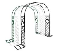Arco Giardino Supporto In Ferro Per Rampicanti Per Piante E Decorazioni, Traliccio Pergolati Pergolato Per Matrimonio, Resistente Alle Intemperie(Black,340 * 230 * 40cm)