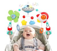 Arco Gioco Passeggino Neonato, Giocattoli Musicali per Passeggini 0 3 6 12 Mesi, Giochi Sensoriali a Sonaglio Appeso, Montessori Regalo Neonato