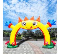 Arco gonfiabile con soffiatore per eventi all'aperto, arco arcobaleno per feste di compleanno e decorazione da giardino, perfetto per pubblicità e celebrazioni