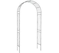 ARCO IN ACCIAIO DA GIARDINO CM 110X35X225 VERDEMAX ROSE PIANTE