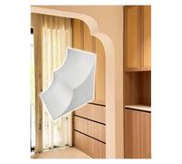 Arco in Gesso Pre-curvo Kit arco con angoli arrotondati in 2 pezzi, bordi lisci che si adattano alla parete e facile da installare, elegante decorazione(30x30cm(11.8x11.8"),25cm(9.8"))