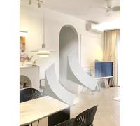 Arco in Gesso Pre-curvo Kit arco in schiuma prefabbricato per porta, modanatura per apertura arrotondata verniciabile fai-da-te per corridoio interno, inserto decorativo(28x31x31cm (11.0x12.2x12.2"))