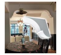 Arco in Gesso Pre-curvo Kit per arco in schiuma per decorazioni domestiche, leggero e sicuro per principianti e fai da te, elegante decorazione d'interni curva(40x36cm(15.7x14.2"),35cm(13.8"))