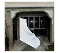 Arco in Gesso Pre-curvo Supporto angolare arrotondato in gesso per travi, kit universale per archi verniciabile con design a faccina sorridente, elegante(Thick 20cm(7.9"),50x45cm(19.7x17.7"))