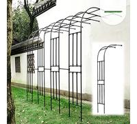 Arco in metallo per piante rampicanti e rose, 40 cm, traliccio da giardino per piante da esterno, supporto per fiori, ideale per la decorazione del giardino e la crescita delle piante