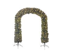 Arco innevato bianco grande albero di natale con 420 Luci LED ALTO 240x200 per porte entrate folto con 1166 Cime ghirlanda Piedi Metallo Resistenti festone albero di natale Decorazione Negozi ed Event