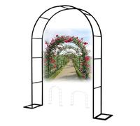 Arco Metallo da Giardino per Rampicanti, Archetto con Rose larghezza 1.0 1.4 1.8 2.0 2.4 3.5 m, Traliccio Arbor Matrimoni Supporto Fiori, Sostegno Pergolato, Decorazione per Feste(L 2.5 x H 2.4 m)