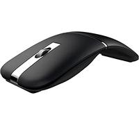Arco mouse wireless, Bluetooth 2,4 GHz dual-mode ricaricabile, mouse wireless pieghevole con ricevitore USB, rotazione di 180°, clic silenzioso, adatto per mouse portatile su PC, laptop, MacBook