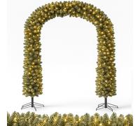 Arco Natalizio Innevato 200x240 cm con 1166 Punte e 420 LED Decorazione Natale