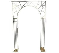 Arco nuziale Arco 1/3 pezzi placcato oro, cornice for fondale da matrimonio, schermo quadrato, supporto for fiori, decorazioni for feste all'aperto, mensola dorata per Matrimoni(A 2M x1.6M 1pcs)
