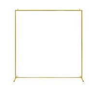 Arco nuziale Arco for matrimonio in oro, supporto for fondale quadrato in metallo, for arco for palloncini, for cerimonia, festa di compleanno, addio al nubilato, decorazione(6.6FT X 6.6FT)