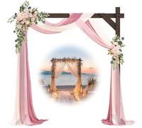 Arco nuziale in legno per cerimonia e pergolato, rustico, floreale, supporto per proposte, feste, eventi in giardino
