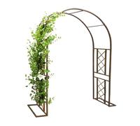 Arco nuziale in metallo per esterni, robusto traliccio da giardino per piante rampicanti, ideale per decorazione di cerimonie ed eventi