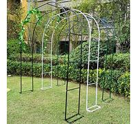 Arco nuziale in metallo, pergolato verde da giardino per piante rampicanti, decorazione per eventi interni ed esterni, 180 x 220 x 40 cm, perfetto per matrimoni e feste