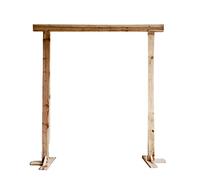 Arco nuziale rustico in legno for cerimonia con supporto quadrato, perfetto for decorazioni da giardino, cortile, interni ed esterni for feste nuziali.(3 * 3M)
