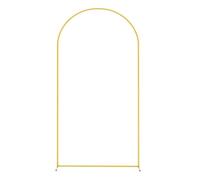 Arco palloncini struttura Arco dorato, sfondo con cornice in metallo, dimensioni corte 5 piedi/6 ,6 piedi, facile da smontare e installare, decorazione for eventi fotografici di nozze(6ft(180cm))