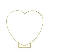 Arco palloncini struttura Supporto for arco nuziale a forma di cuore dorato da 6,56 piedi, for palloncini for decorazioni for feste, supporto for fondale, forniture for for(HEART A)