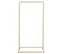 Arco per matrimonio, decorazione per matrimonio, rettangolare, per palloncini, matrimonio, in metallo, per piante e sfondo oro, 105 x 62 x 200 cm, per decorazione da giardino, decorazione di