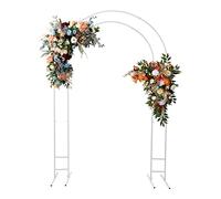 Arco per matrimonio, doppio tubo, 2,2 m, in metallo, per matrimoni, feste di compleanno, banchetti