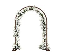 Arco per matrimonio, in ferro, con traliccio, zucca, cetriolo, vite, pergola, larghezza 1,4 m, 1,8 m, 2 m, 2,4 m, per esterni, giardino, decorazione per Natale, feste di compleanno (bronzo, larghezza