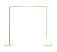 Arco per matrimonio, in metallo, 2,0 x 2,1 m, per palloncini fai da te, per compleanni, feste, oro
