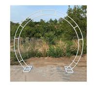 Arco per matrimonio in metallo resistente, antiruggine, pergolato da giardino per decorazione per feste nuziali, arco decorativo da giardino, 2,4 x 2,8 m