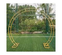 Arco per matrimonio in metallo resistente, antiruggine, pergolato da giardino per decorazione per feste nuziali, arco decorativo da giardino, 2,4 x 2,8 m