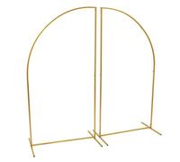 Arco per matrimonio, rotondo, in metallo, per feste di compleanno, matrimoniale, sfondo dorato, 1,8 m