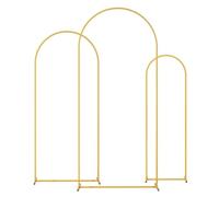 Arco per Palloncini Struttura 3 pezzi di supporto for arco di sfondo in metallo dorato, decorazione for matrimoni, forniture for feste, supporto for palloncini, cornici, sfondo fotografico di complean