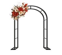 Arco per pergola da giardino in ferro battuto per piante rampicanti decorazione per matrimoni all'aperto dimensioni 80-350 cm pergolato nero da giardino per la progettazione del paesaggio